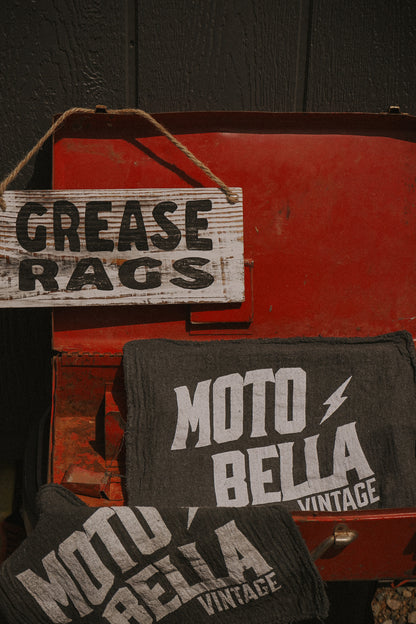 Pkg. of 5 MotoBella Vintage Grease Rags – Shop Rag Flags