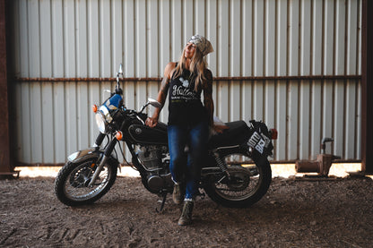 MotoBella Vintage Tank – Hotter Than My Exhaust Pipe