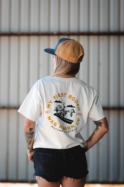 MotoBella Vintage Tee – My First Rodeo Was a Warm-Up