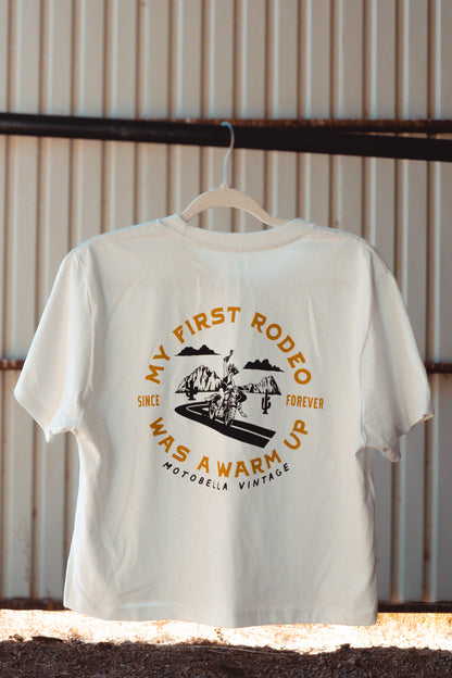 MotoBella Vintage Tee – My First Rodeo Was a Warm-Up