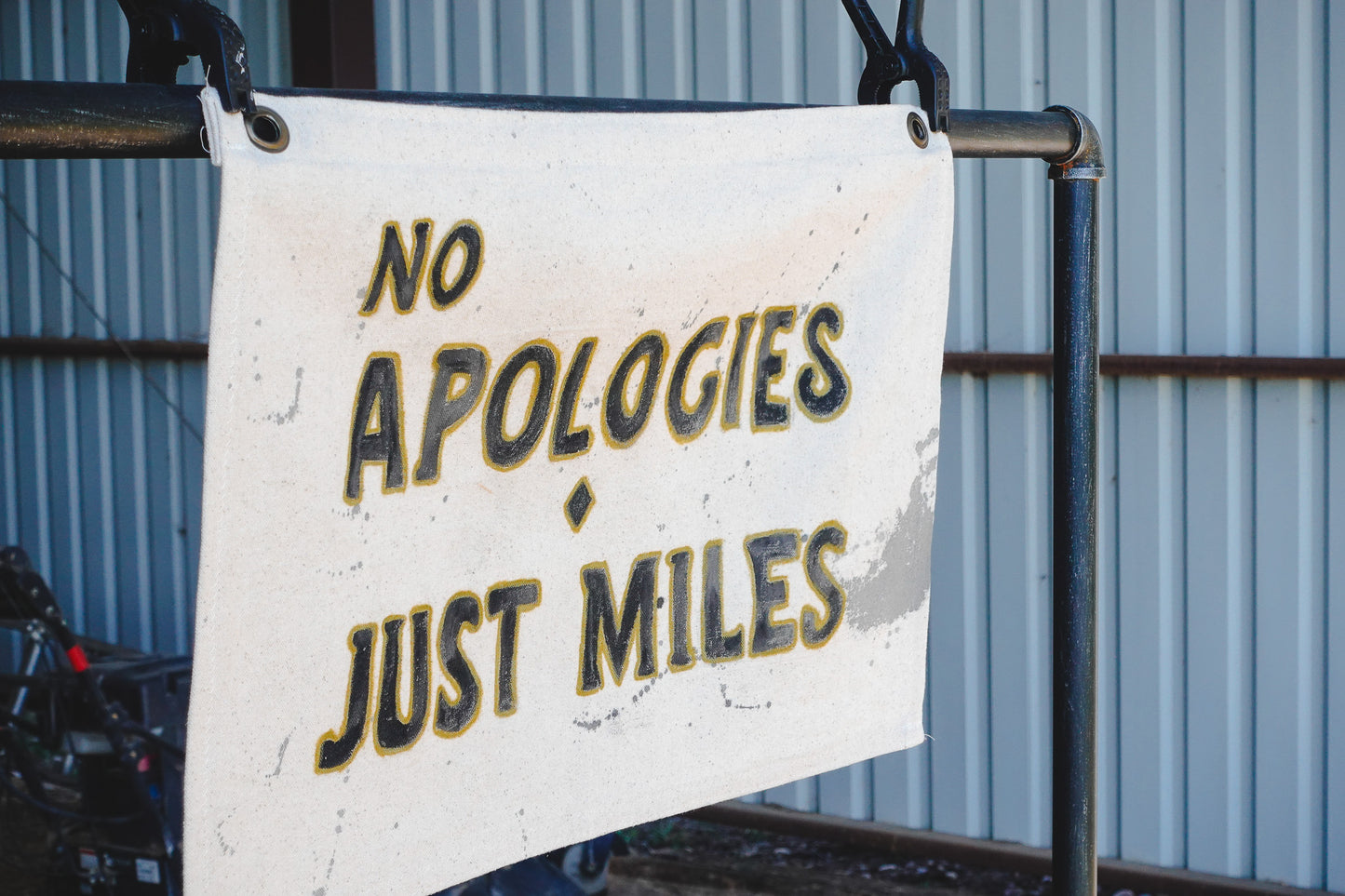 Handmade Flag : No Apologies, Just Miles