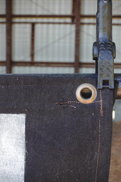 Handmade Flag in Black, Vertical