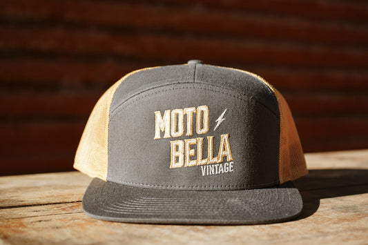 Embroidered MotoBella Vintage Trucker Hat