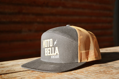Embroidered MotoBella Vintage Trucker Hat