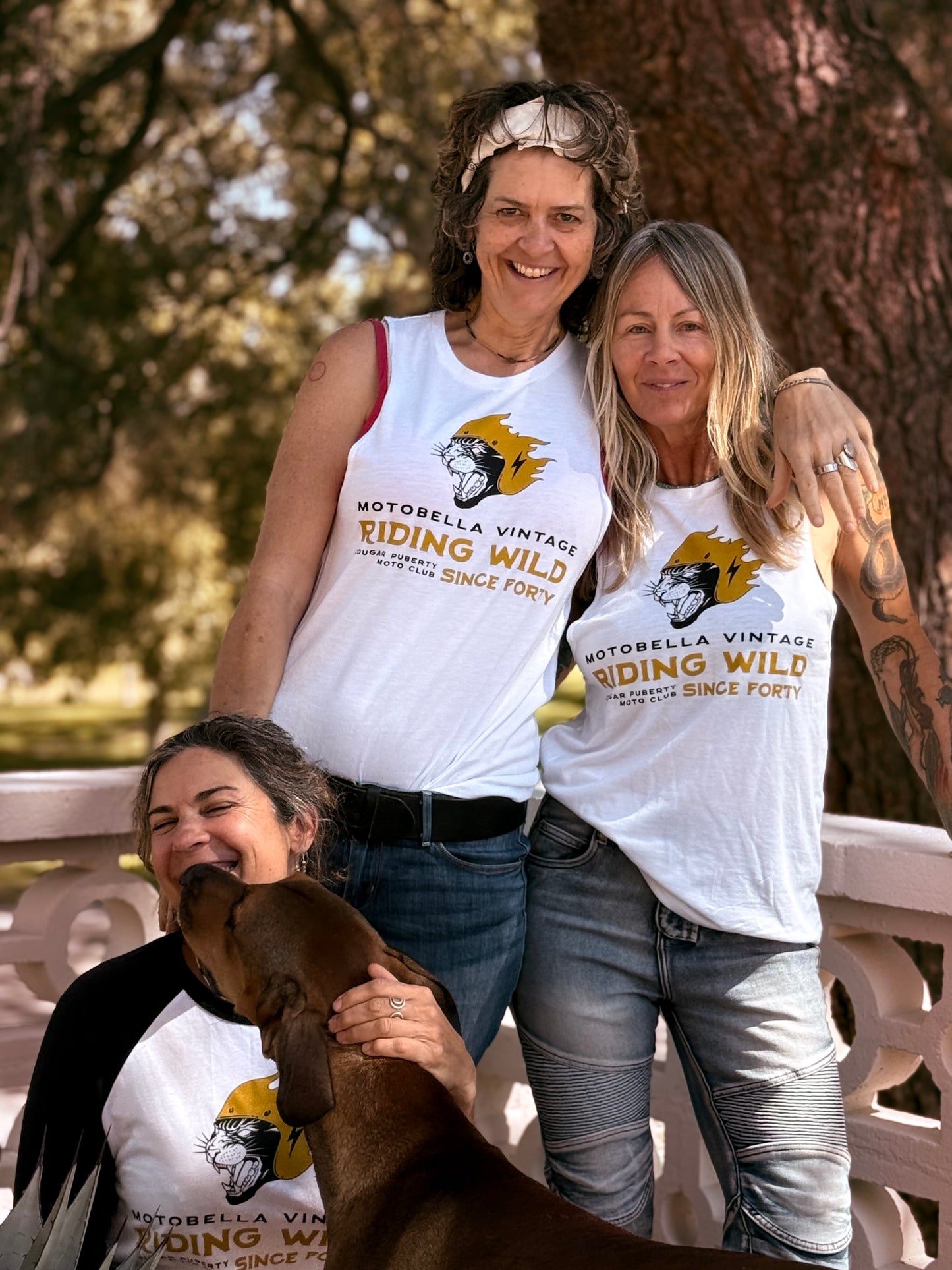 MotoBella Vintage Tank – Riding Wild Since Forty