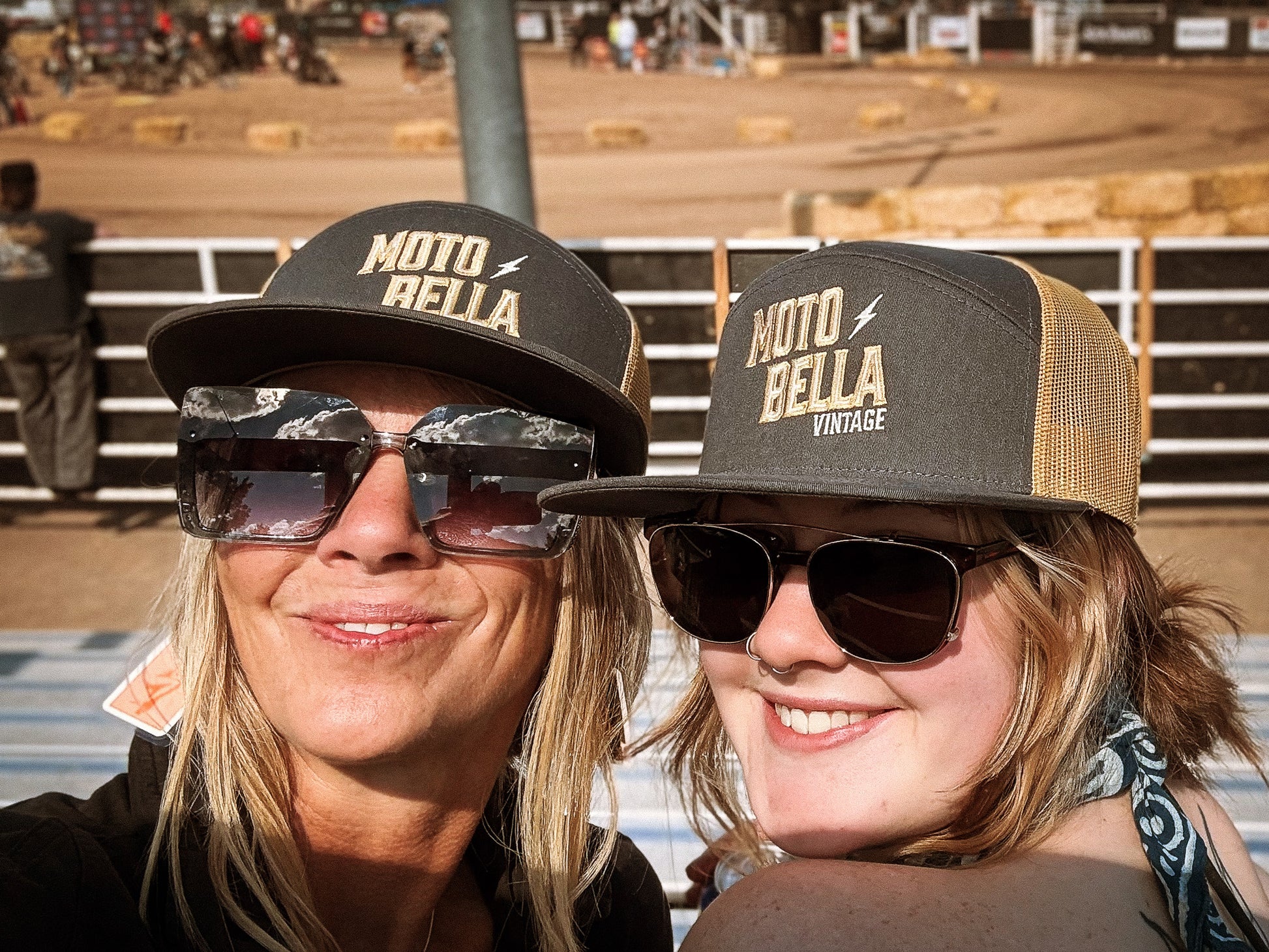 Embroidered MotoBella Vintage Trucker Hat image 1