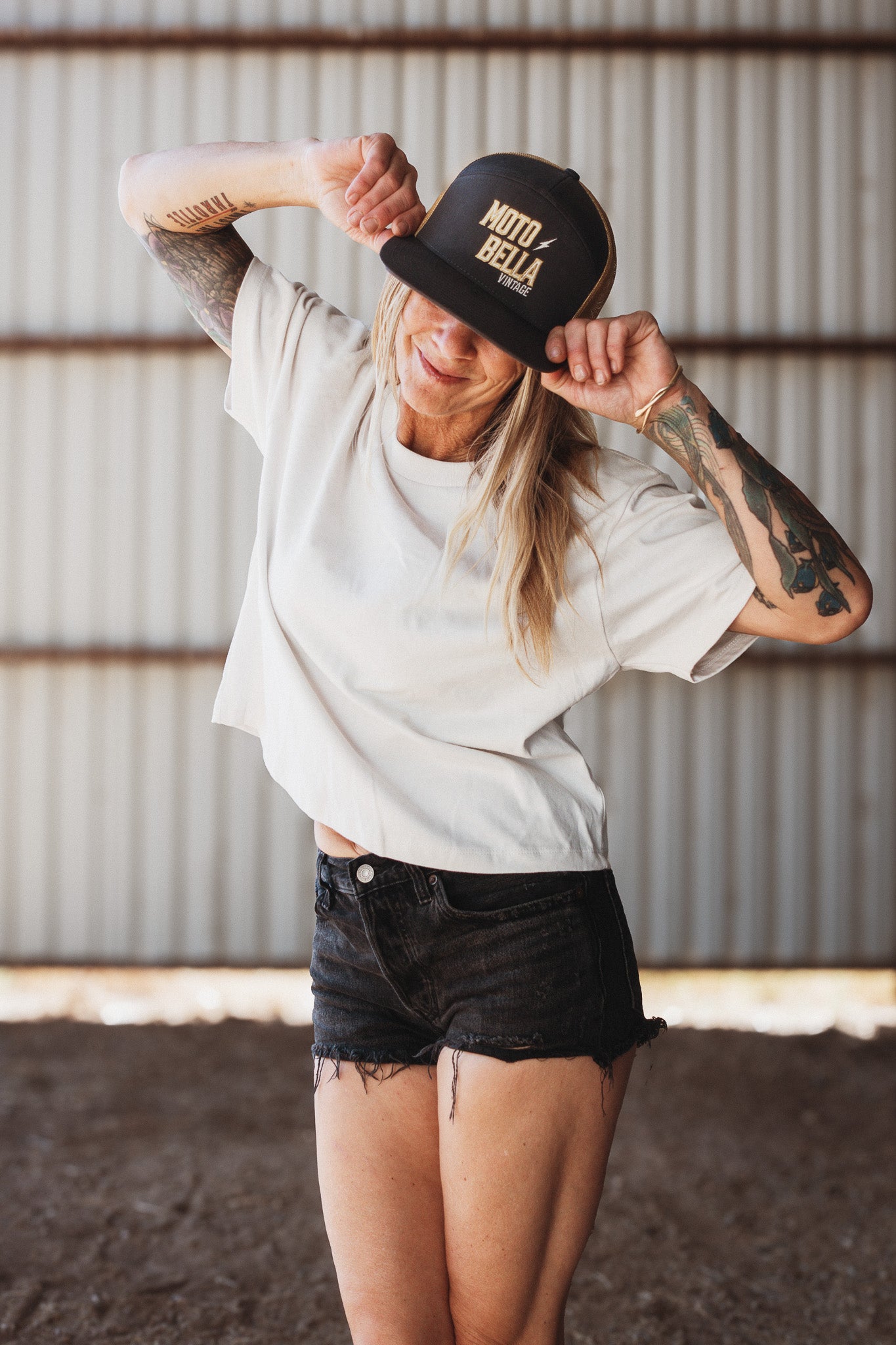 Embroidered MotoBella Vintage Trucker Hat image 4